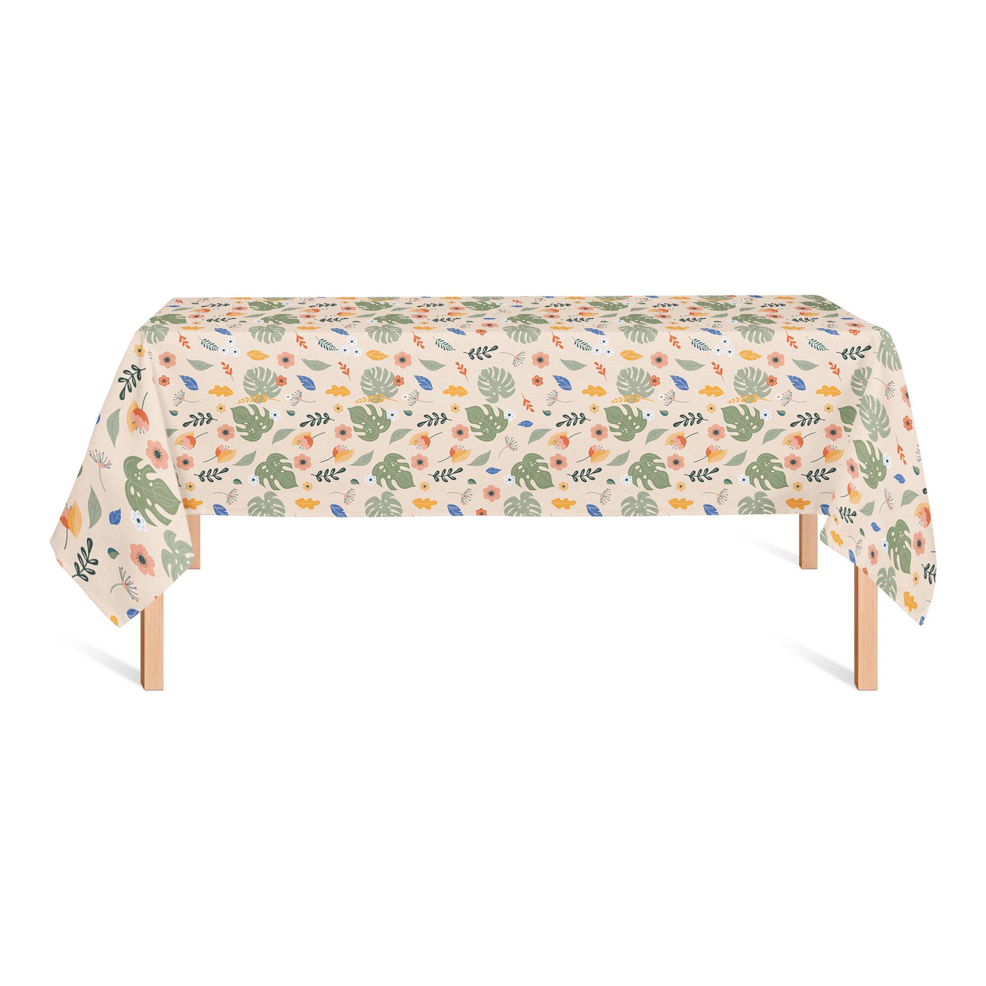Floral Summer Palms Tablecloth
